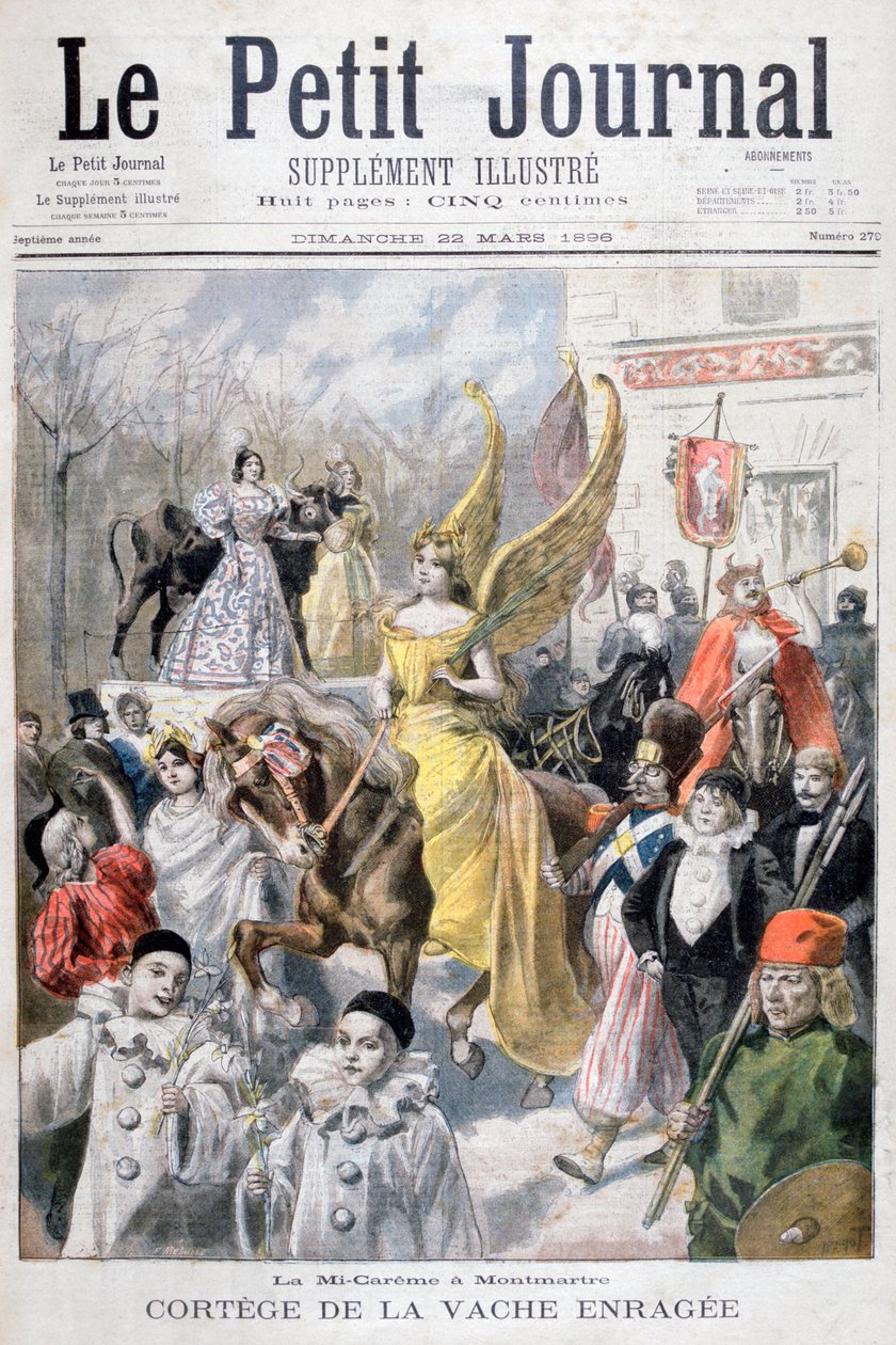 Mid-Lent Celebrations, Paris by Fortuné Méaulle