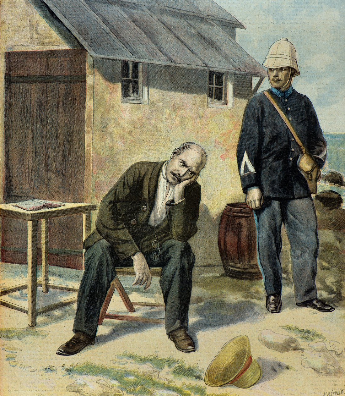 Captain Alfred Dreyfus Prisoner on Devil