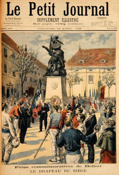 Commemoration of the Siege of Belfort, illustration from Le Petit Journal, 19th April 1896 by Fortune Louis Meaulle