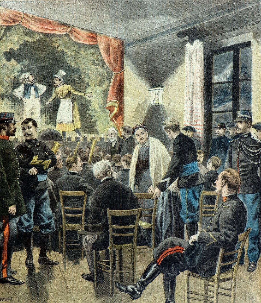 Theatre to the Armies, Performance by Alpine Hunters by Fortune Louis Meaulle
