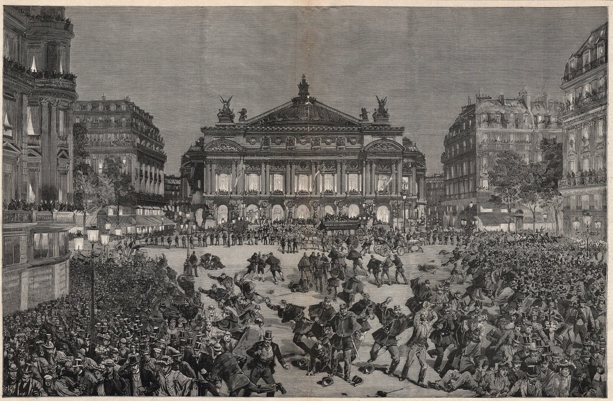 Riots in Paris objecting to the performance of Richard Wagner