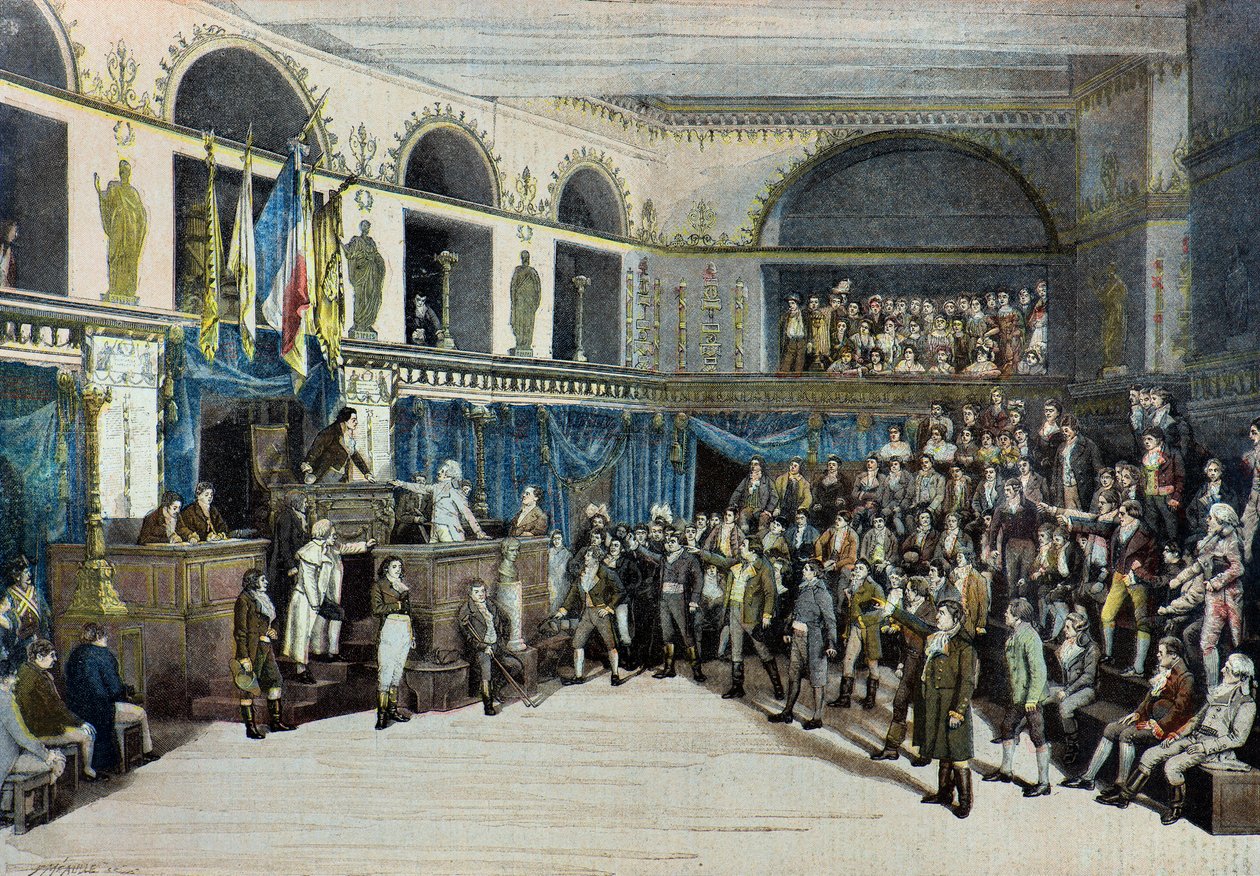 Thermidor, the Fall of Robespierre, Theatre de la Porte Saint Martin by Fortune Louis Meaulle