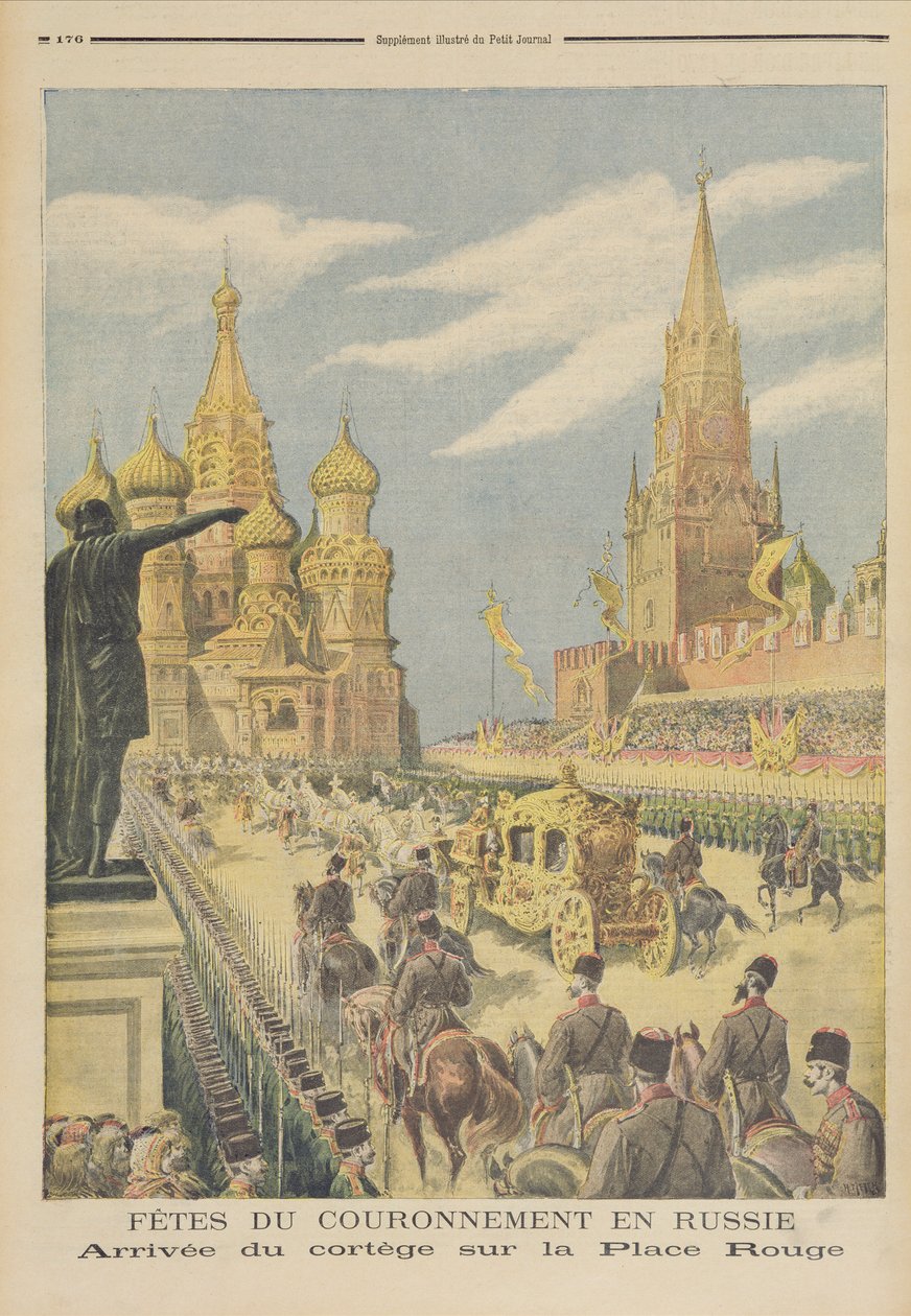 Celebration for the Coronation of Tsar Nicolas II, Arrival of the Cortege in Red Square, from 