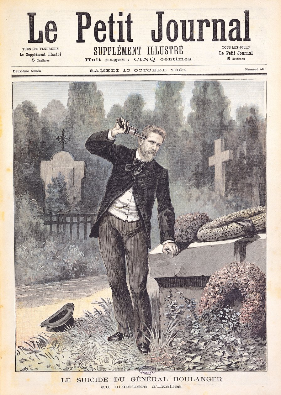 The Suicide of General Georges Ernest Boulanger in the Cemetery at Ixelles, from 
