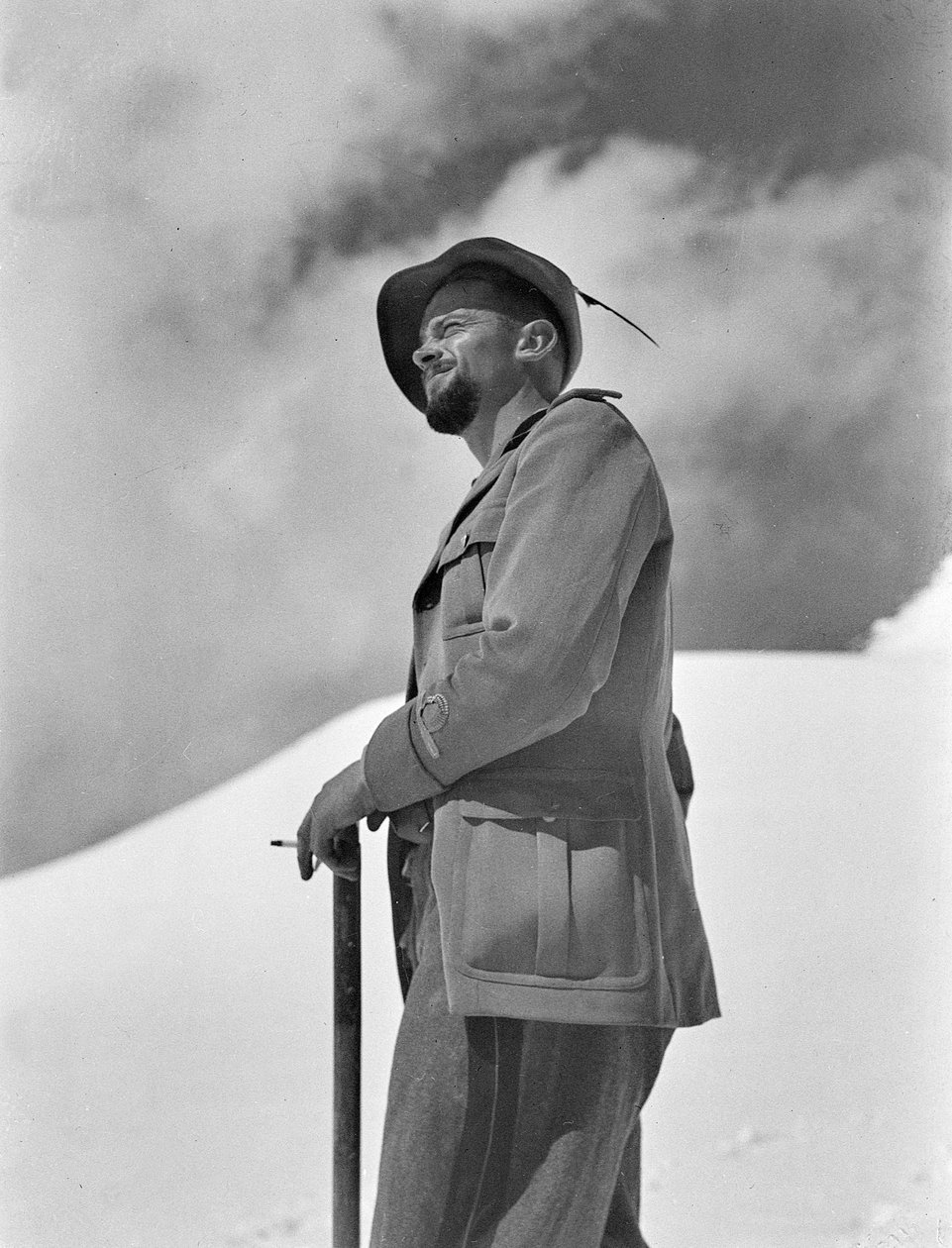 Alpino Soldier in the snow by Fosco Maraini