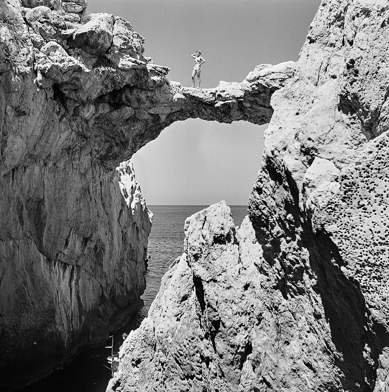 Natural Arch in Aspra by Fosco Maraini