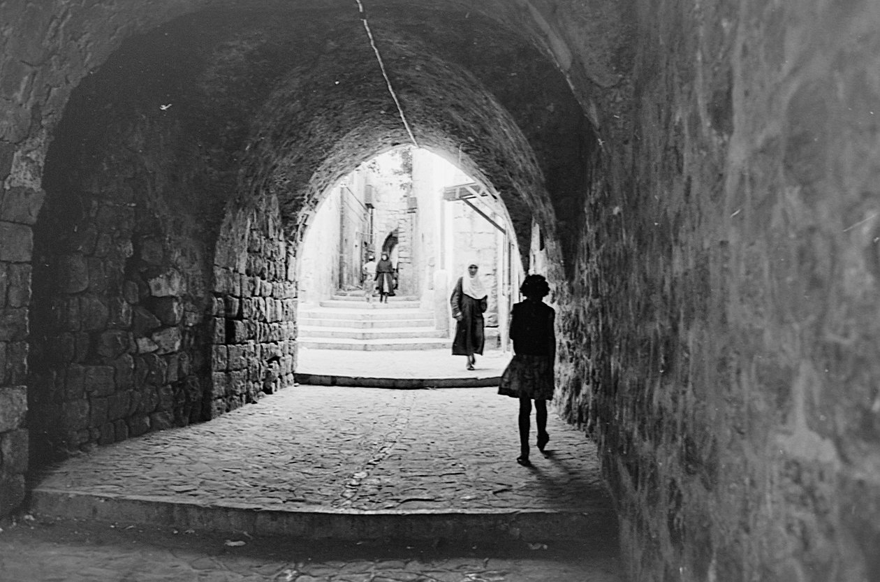 Road in the Souks of the Old City of Jerusalem by Fosco Maraini