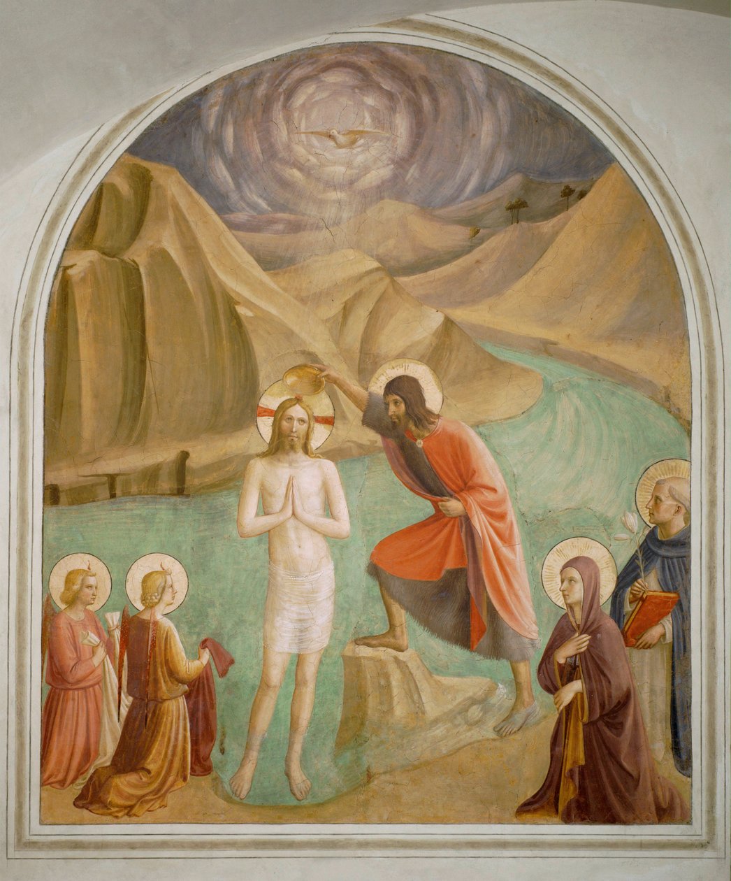 Christ Baptized by Fra (c.1387-1455) Angelico