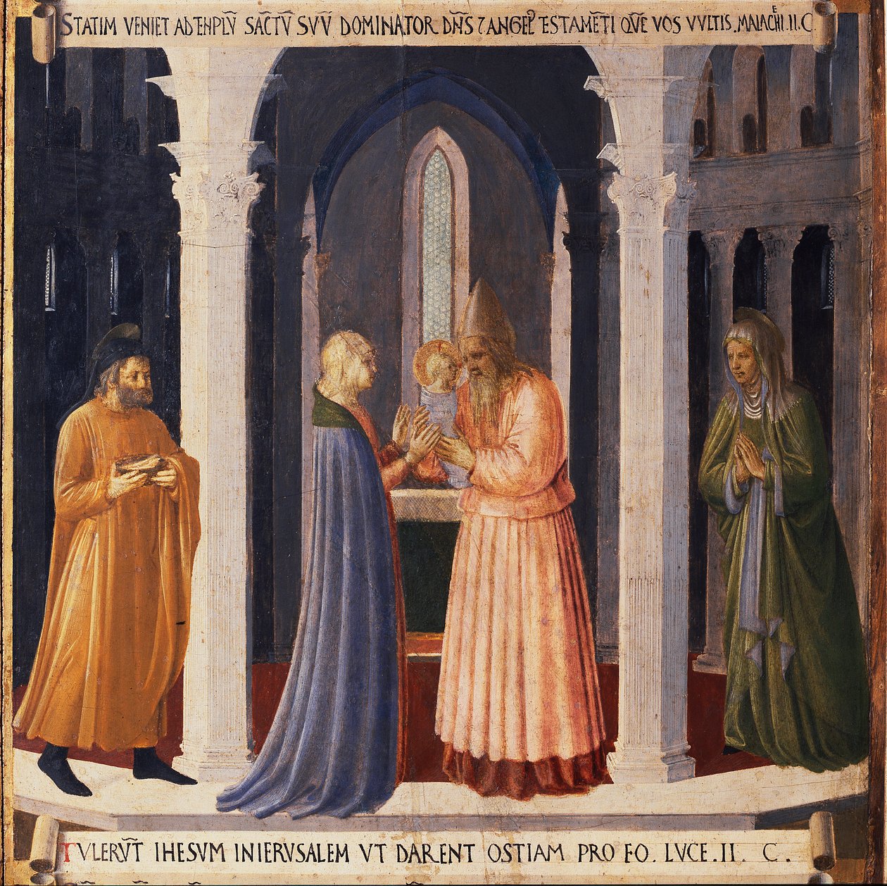 Life of Christ: The Presentation of Jesus at the Temple, Armadio degli Argenti by Fra  Angelico
