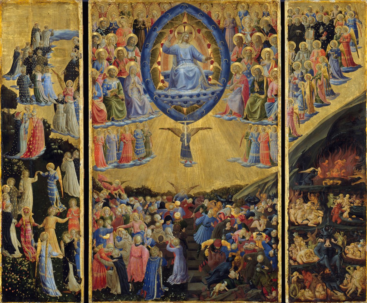 The Last Judgment (Winged Altar, early 15th century) by Fra  Angelico