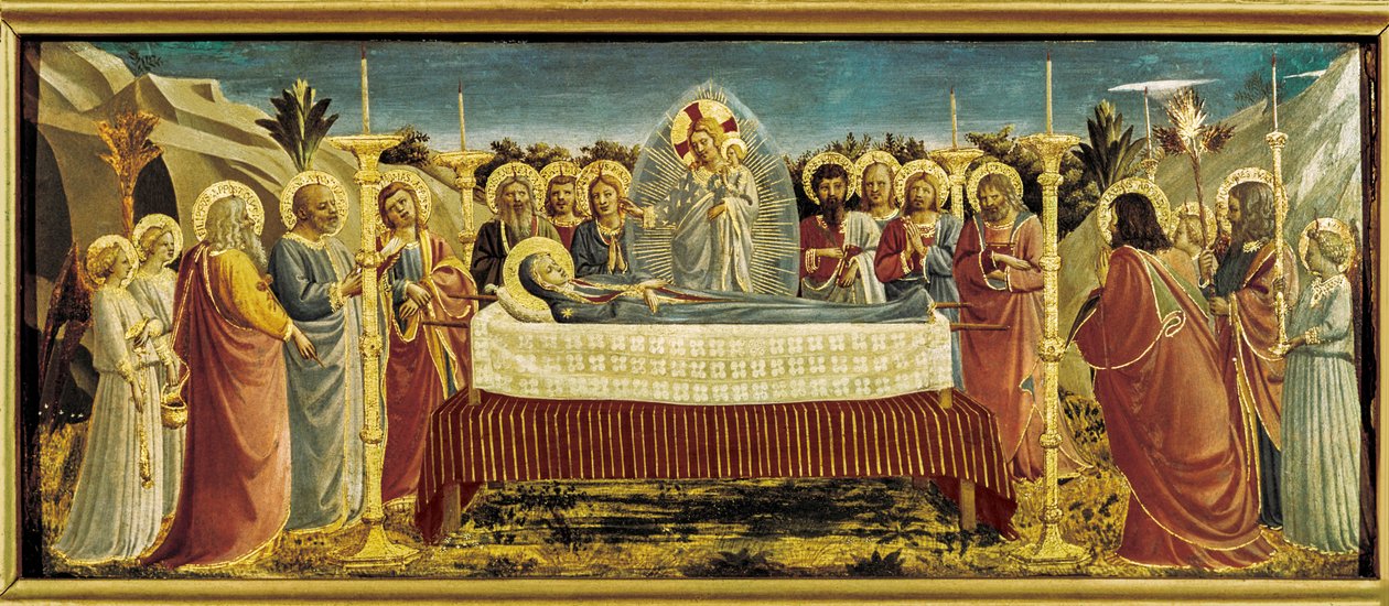 The Funeral of the Virgin by Fra (c.1400-55) Angelico