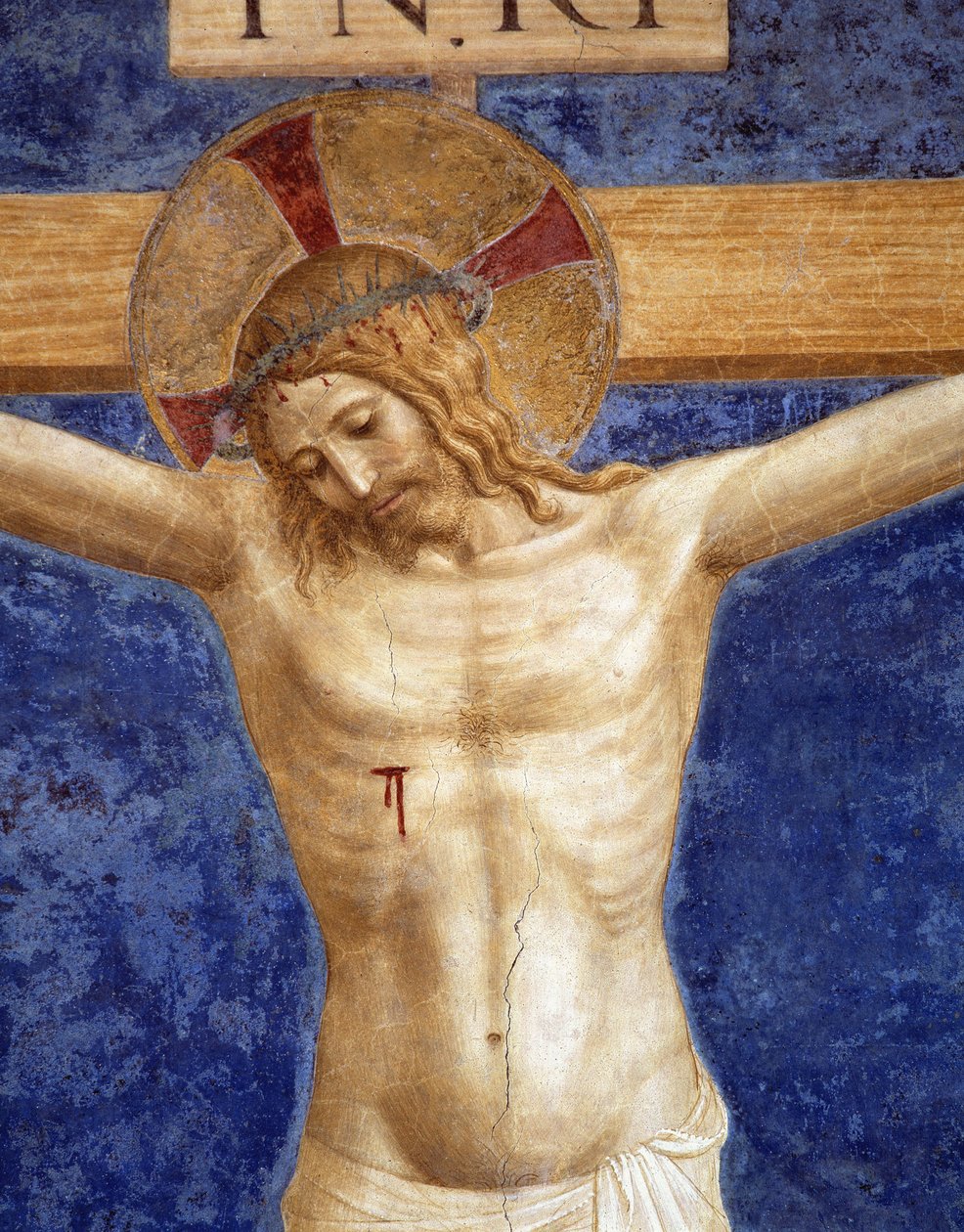 Christ crucified. Inscription 