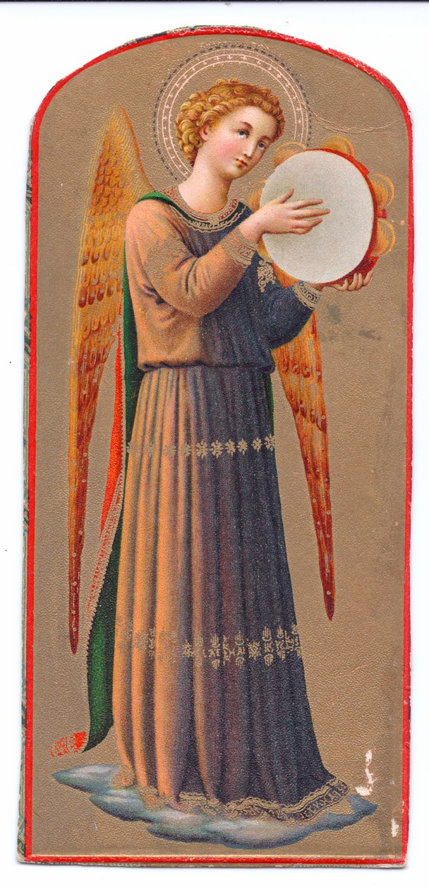 Angel Playing a Tambourine, c.1910 by Fra Angelico