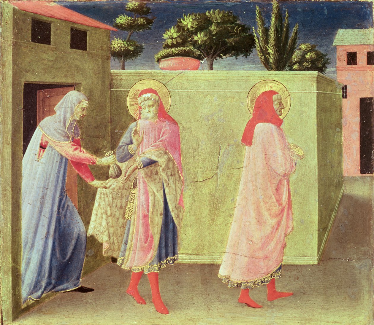 The Healing of Palladia by SS. Cosmas and Damian, predella from the Annalena Altarpiece, 1434 by Fra Angelico