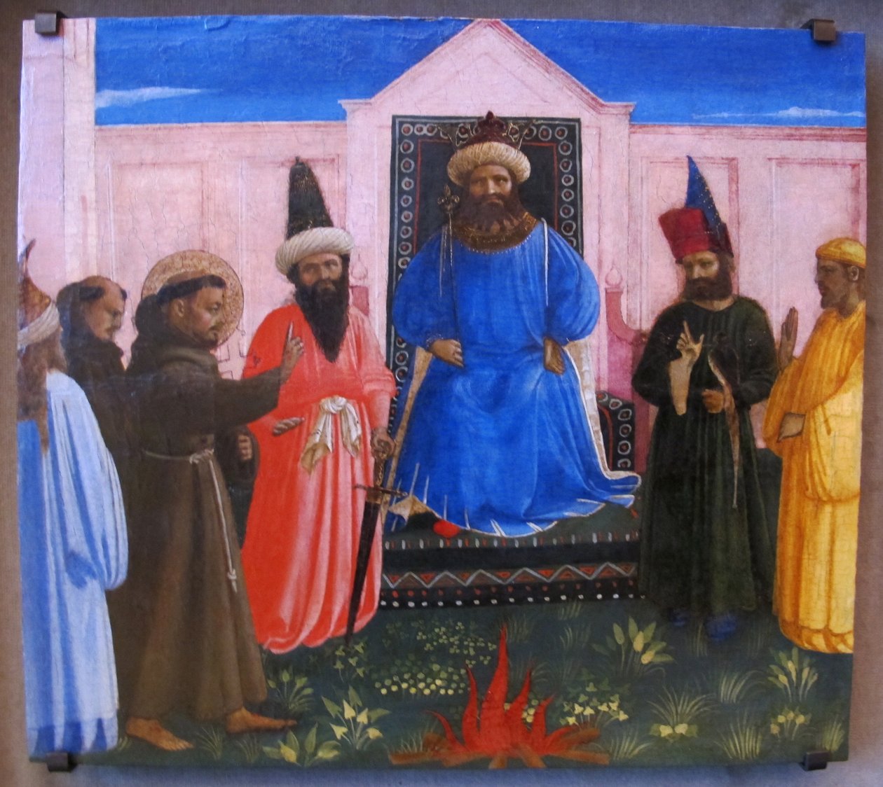 The Trial by Fire, St. Francis Offers to Walk Through Fire, to Convert the Sultan of Egypt by Fra Angelico