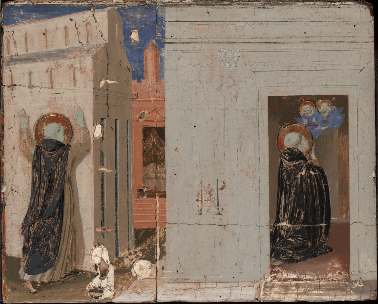 The Vision of Pope Innocent III; Saints Peter and Paul Appearing to Saint Dominic by Fra Angelico