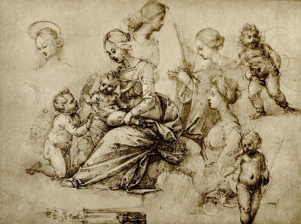 Study on a Madonna by Fra Bartolomeo