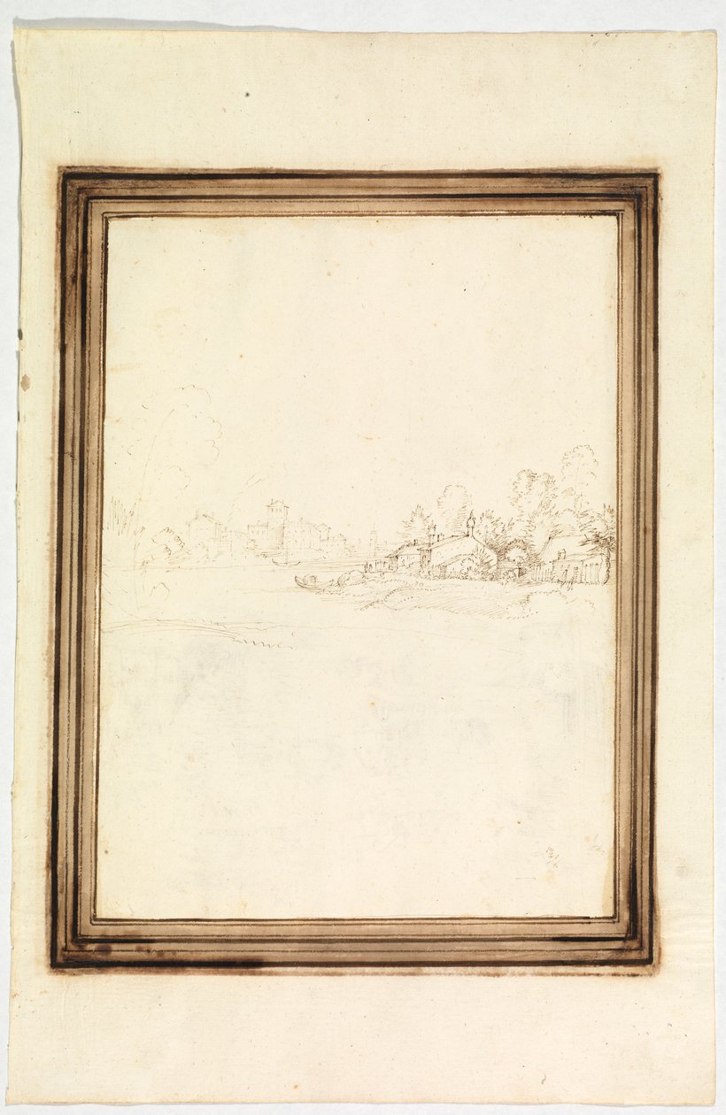 Town on the Banks of a River by Fra Bartolomeo
