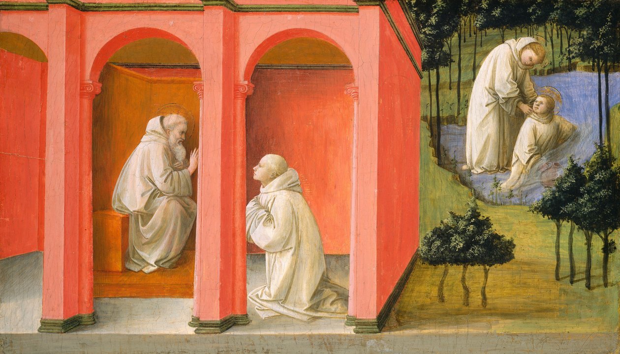Saint Benedict Orders Saint Maurus to the Rescue of Saint Placidus by Fra Filippo Lippi