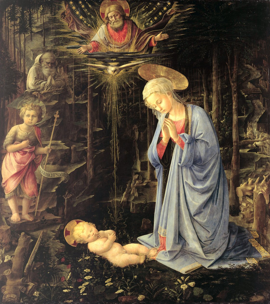 The Adoration in the Forest by Fra Filippo Lippi