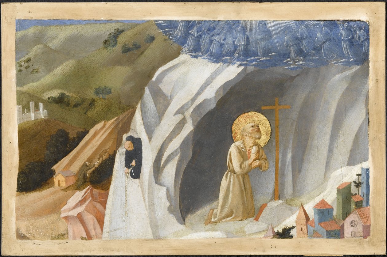 Saint Benedict Tempted in the Wilderness by Fra Giovanni Angelico da Fiesole