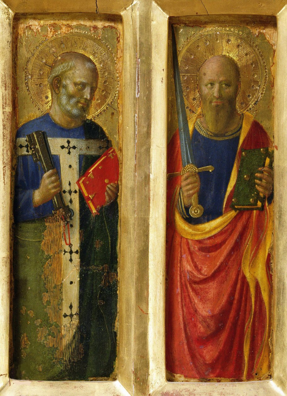 The Apostles Peter and Paul (From the Perugia Altarpiece) by Fra Giovanni Angelico da Fiesole