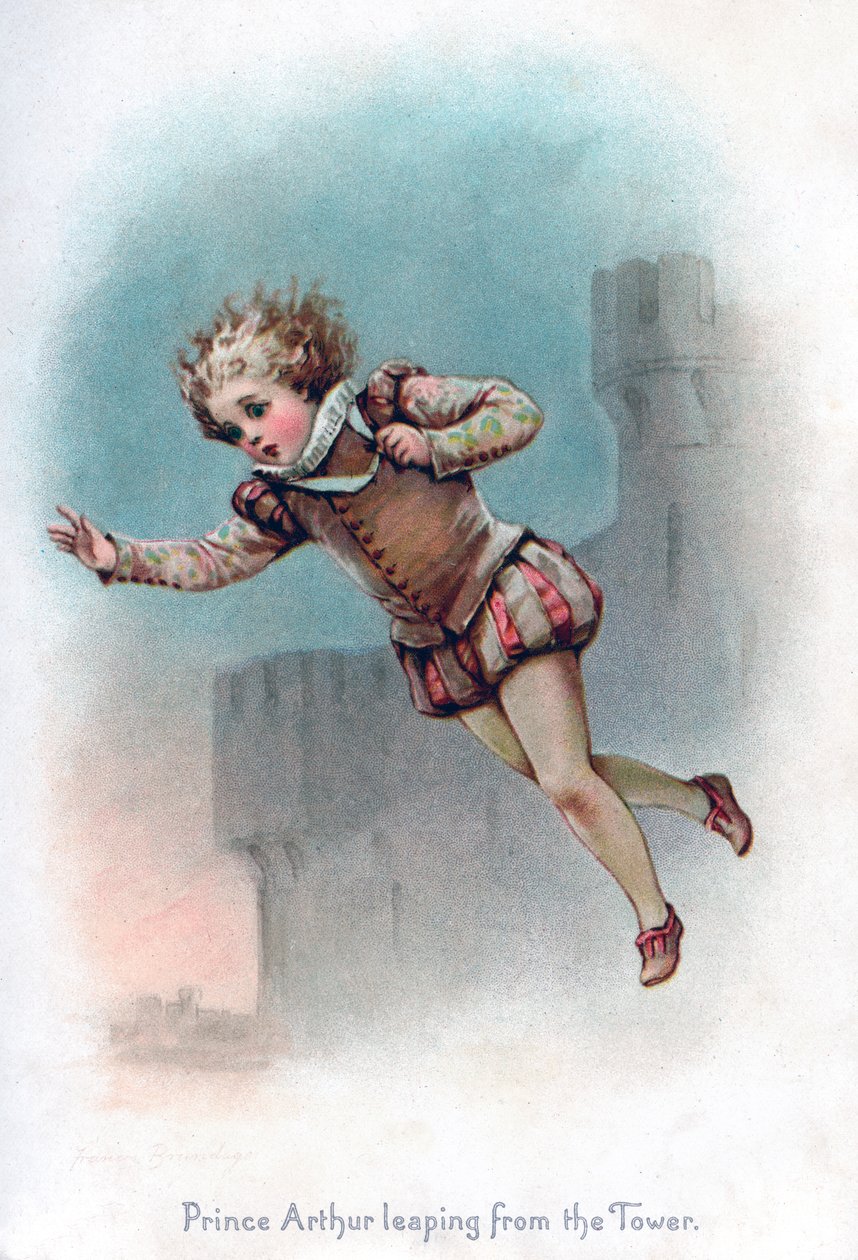 Prince Arthur leaping from the Tower by Frances Brundage