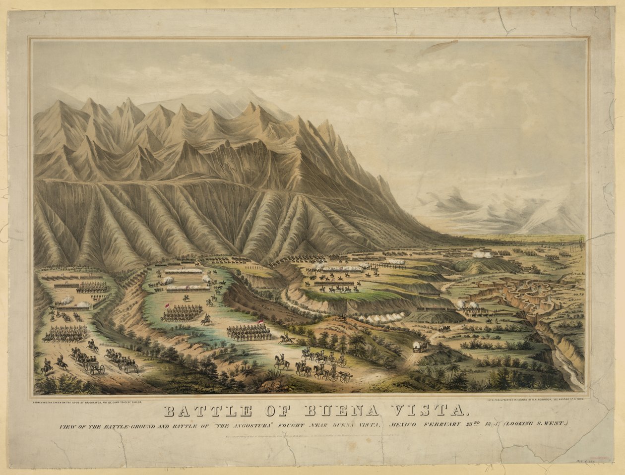 Preparations for the Battle of Buena Vista by Frances Flora Bond (c.1812 76) Palmer