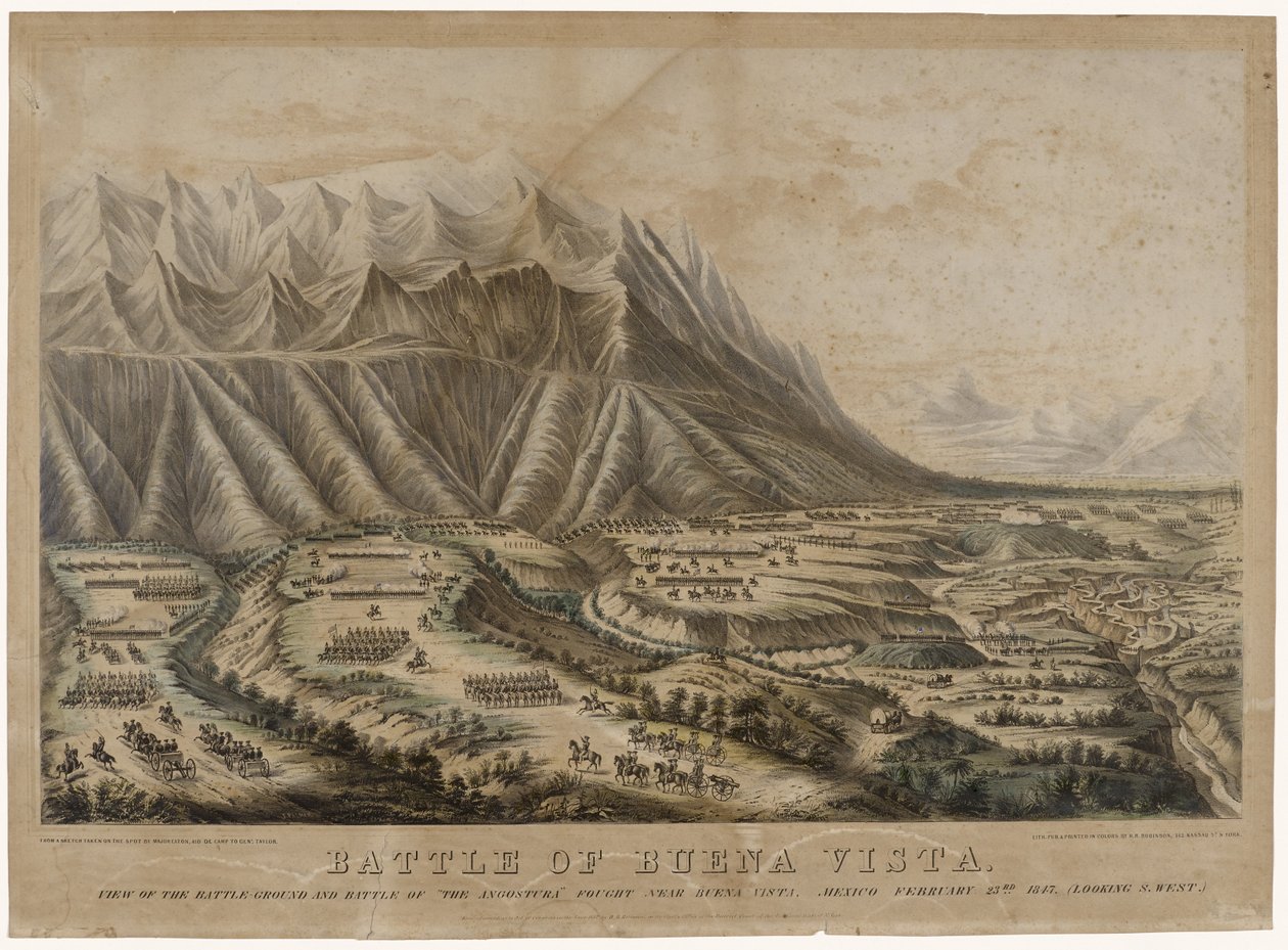 Battle of Buena Vista, 1847 by Frances Flora Bond Palmer