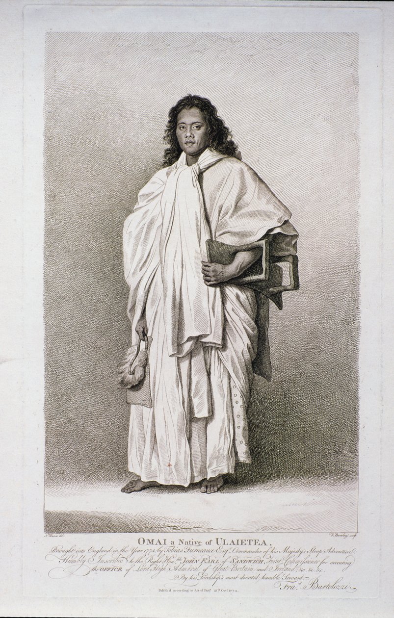 Omai a Native of Ulaietea, 1774 by Francesco Bartolozzi