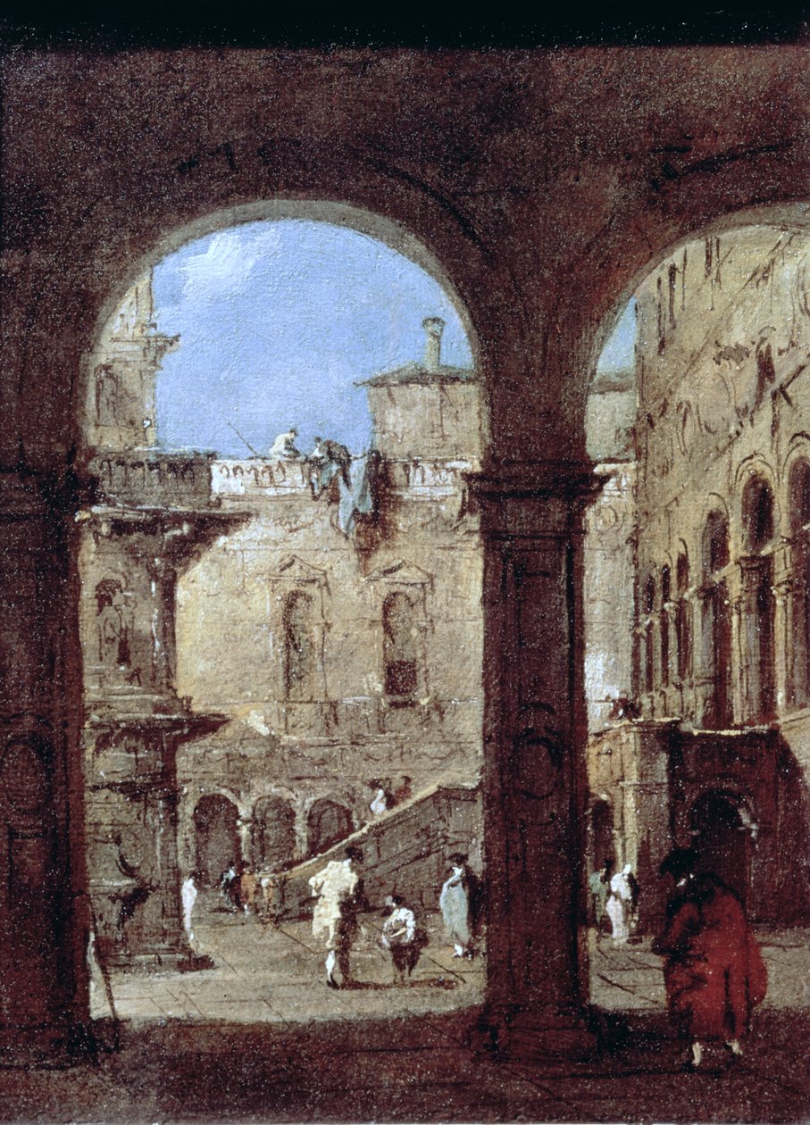 Architectural Capriccio by Francesco Guardi