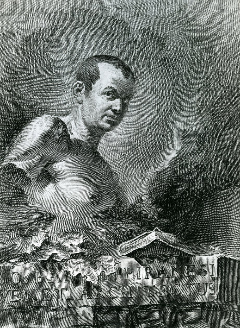 Portrait of Giovanni Battista Piranesi, 1750 by Francesco Polanzani