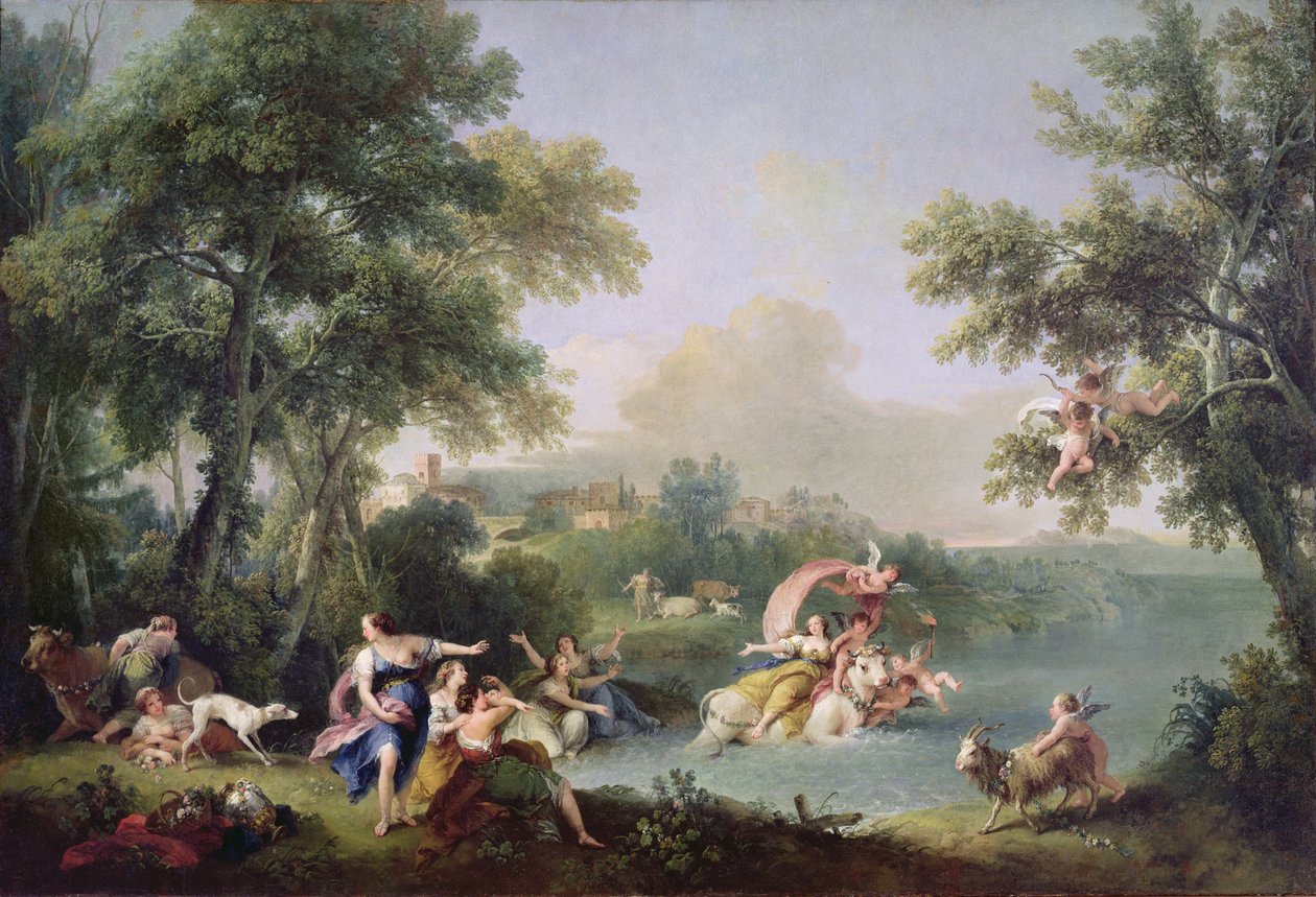 The Rape of Europa by Francesco Zuccarelli