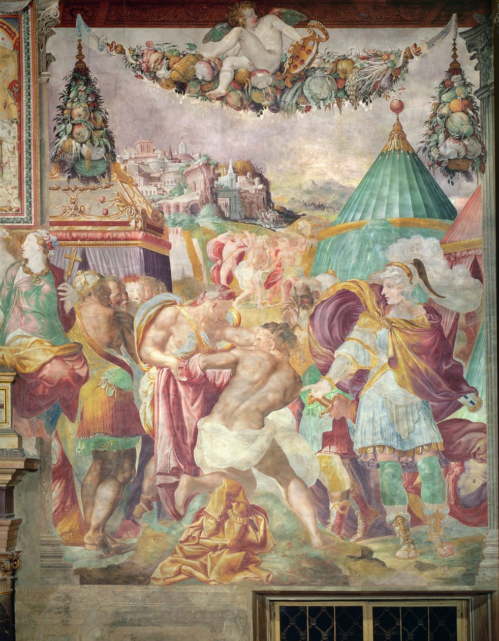 Marcus Furius Camillus punishing the master of Falerii in 394 BC by Francesco de Rossi Salviati Cecchino