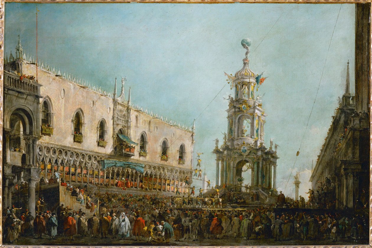 The Feast of Maundy Thursday in Venice, Italy by Francesco (circle of) Guardi