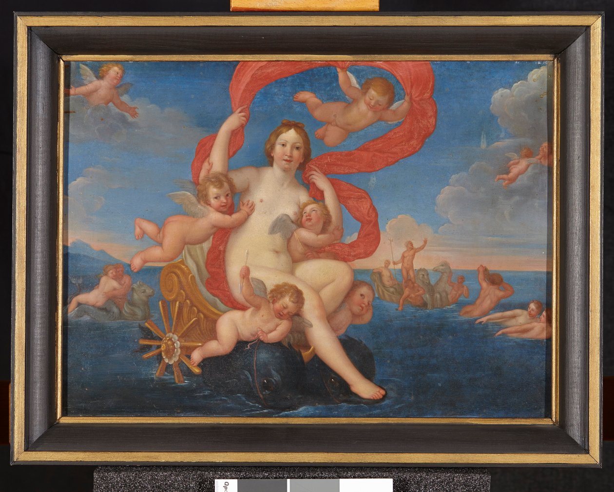 Galatea in Her Chariot Drawn by Dolphins by Francesco Albani