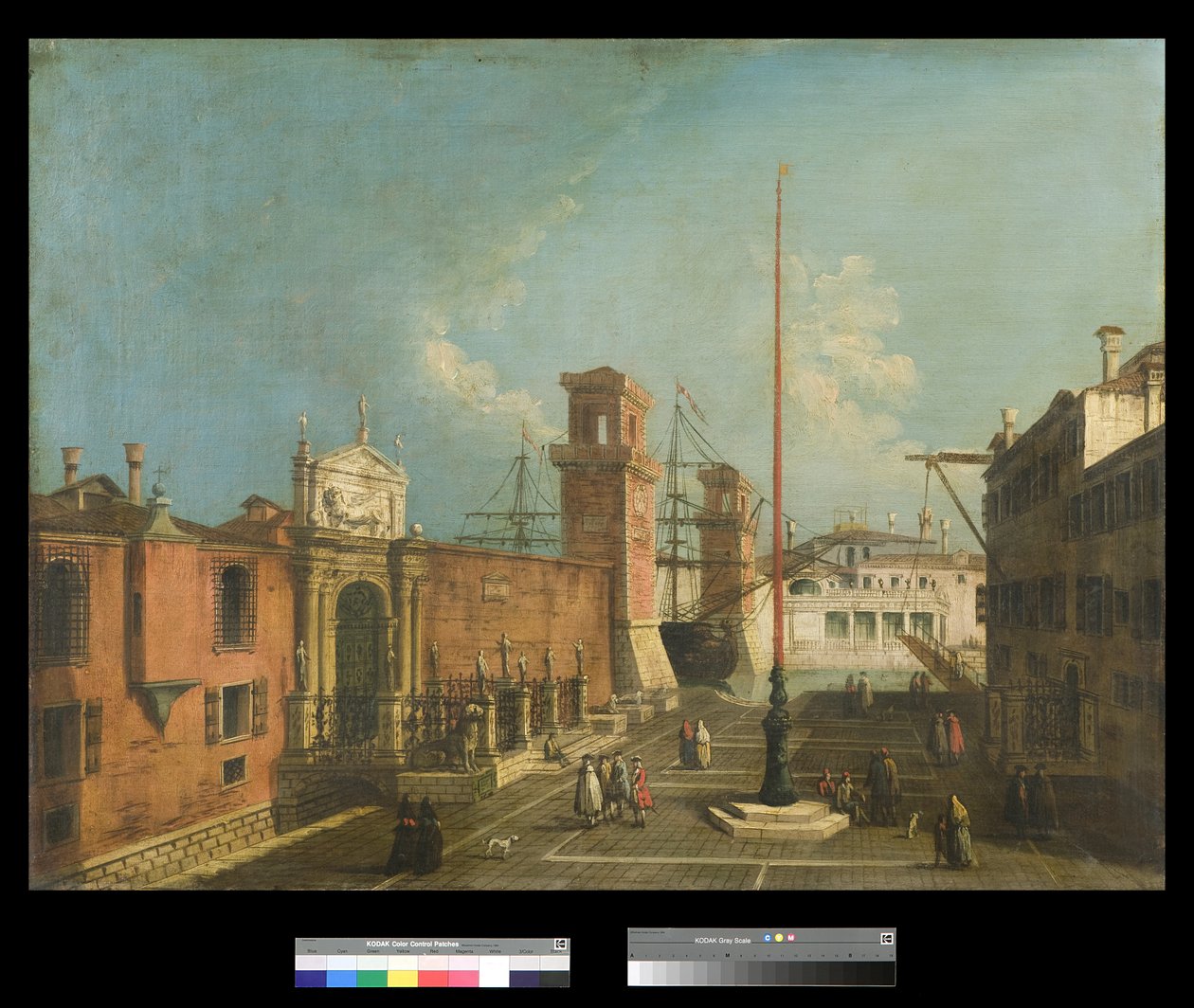 View of Campo and Porta Arsenale by Francesco Albotto