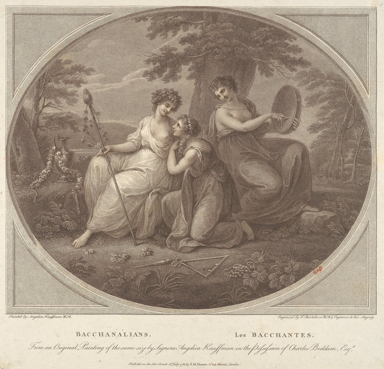 Bacchanalians by Francesco Bartolozzi