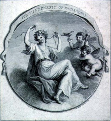 Design for a benefit card by Francesco Bartolozzi