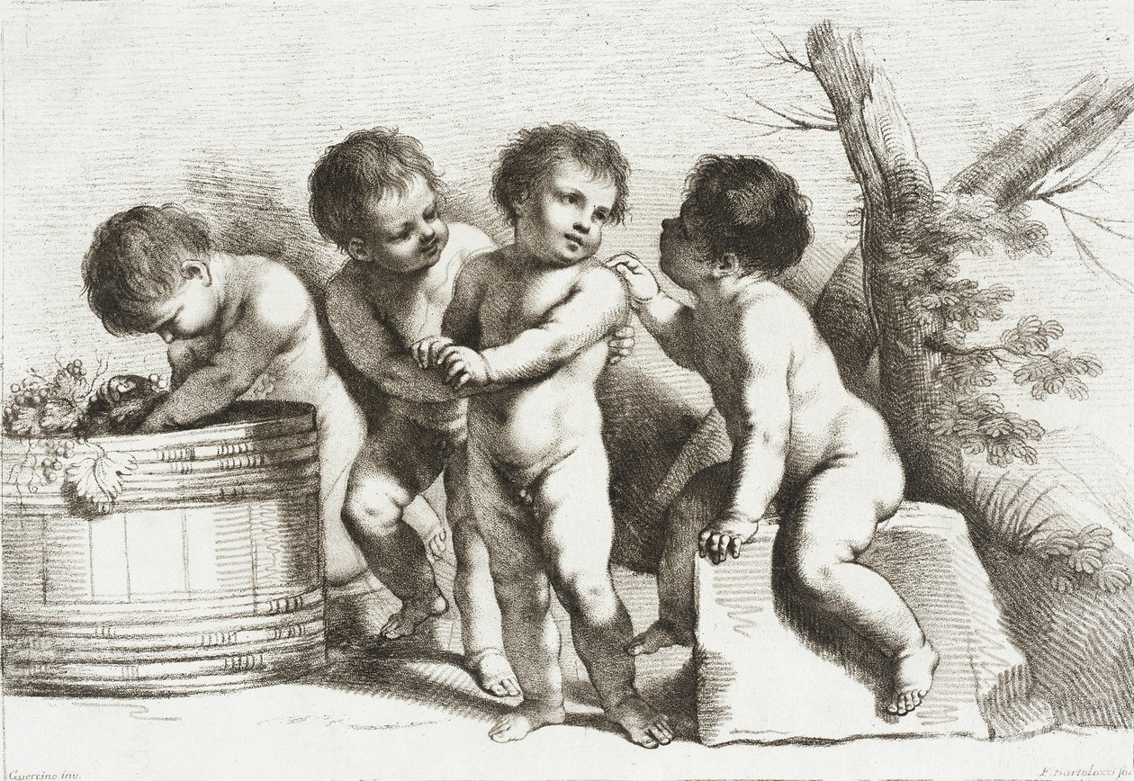 Four Putti by Francesco Bartolozzi