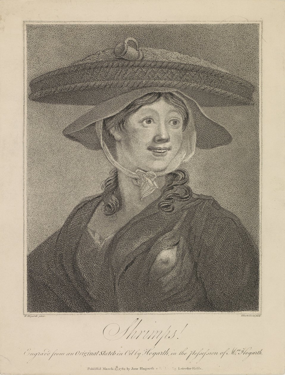 Shrimp Seller (title on object) by Francesco Bartolozzi