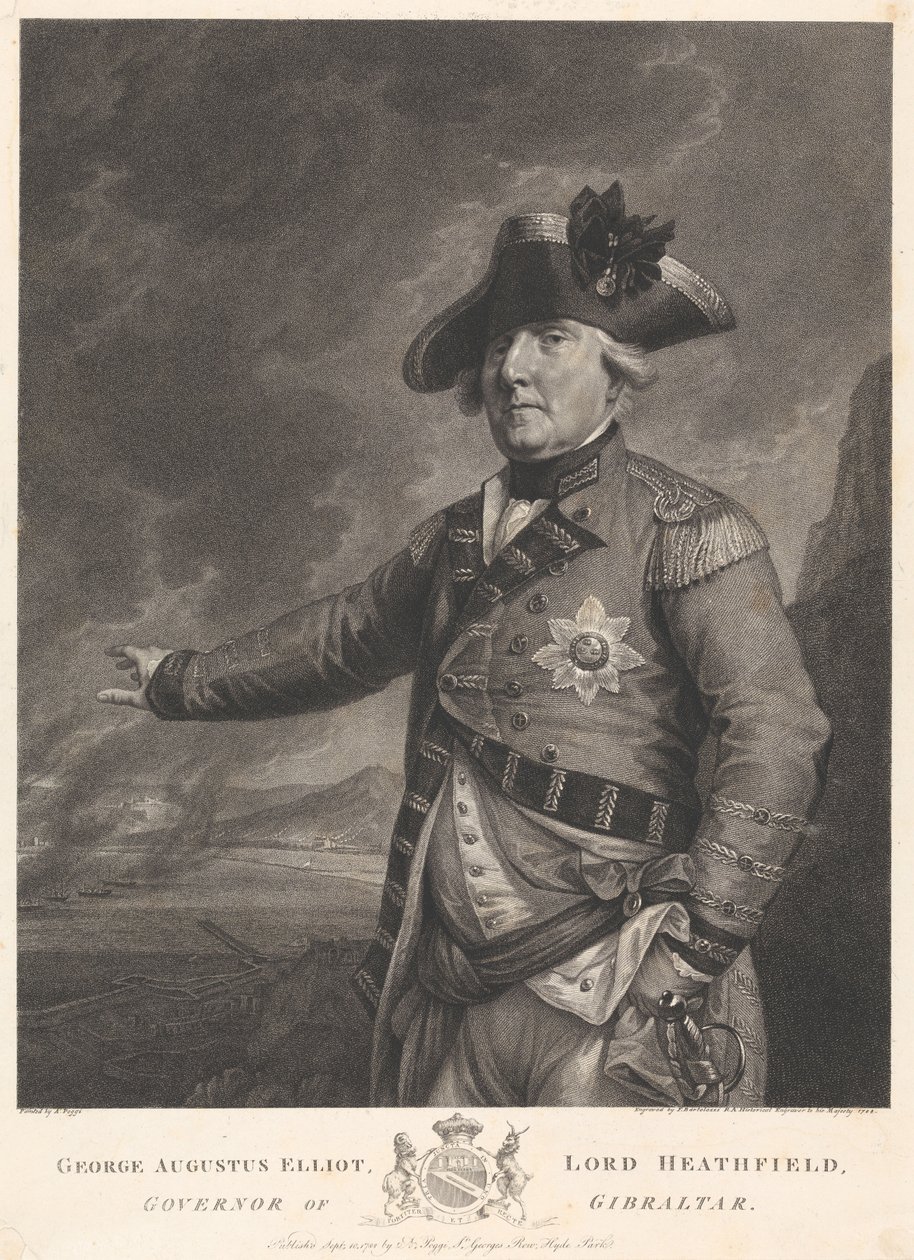 George Augustus Elliot, Lord Heathfield, Governor of Gibraltar by Francesco Bartolozzi
