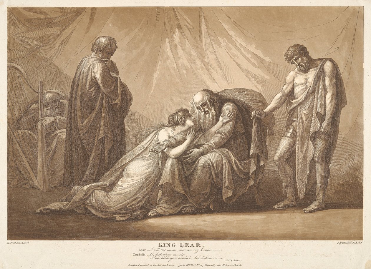 King Lear, Act 4, Scene 7 by Francesco Bartolozzi