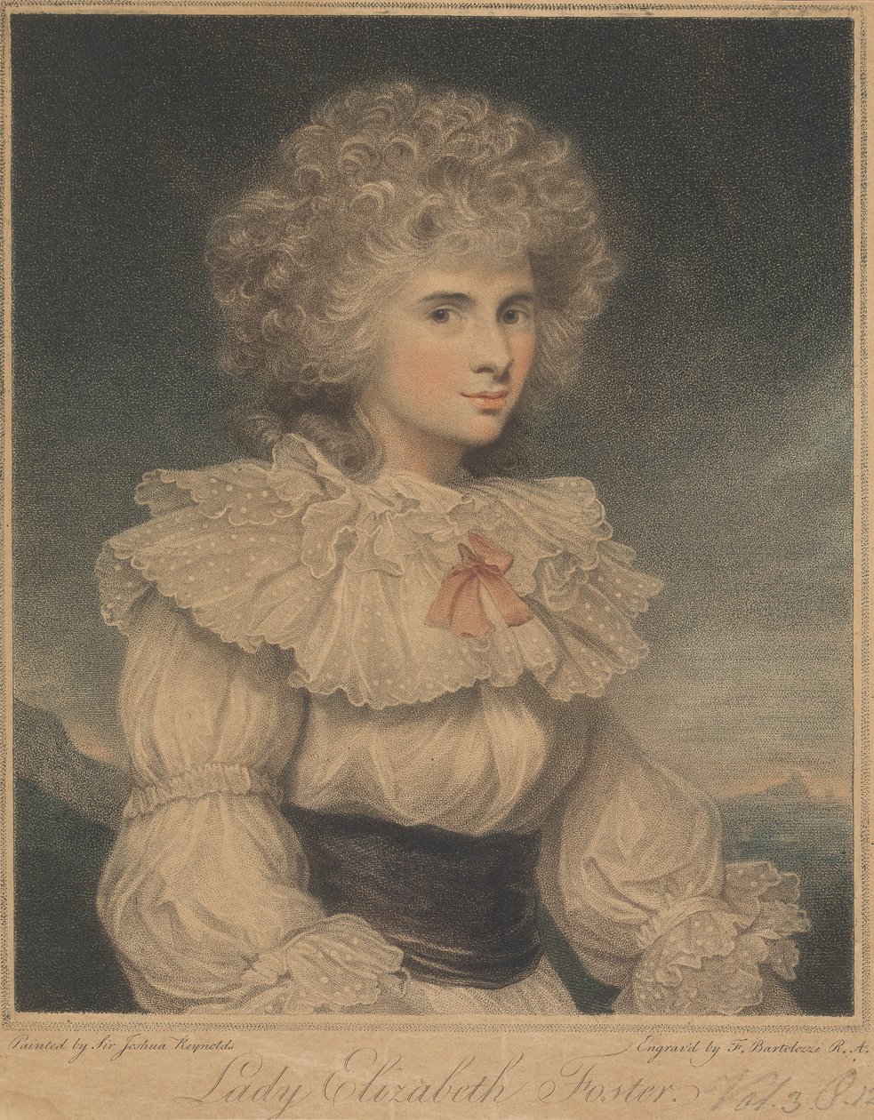 Lady Elizabeth Cavendish (née Hervey), Duchess of Devonshire by Francesco Bartolozzi