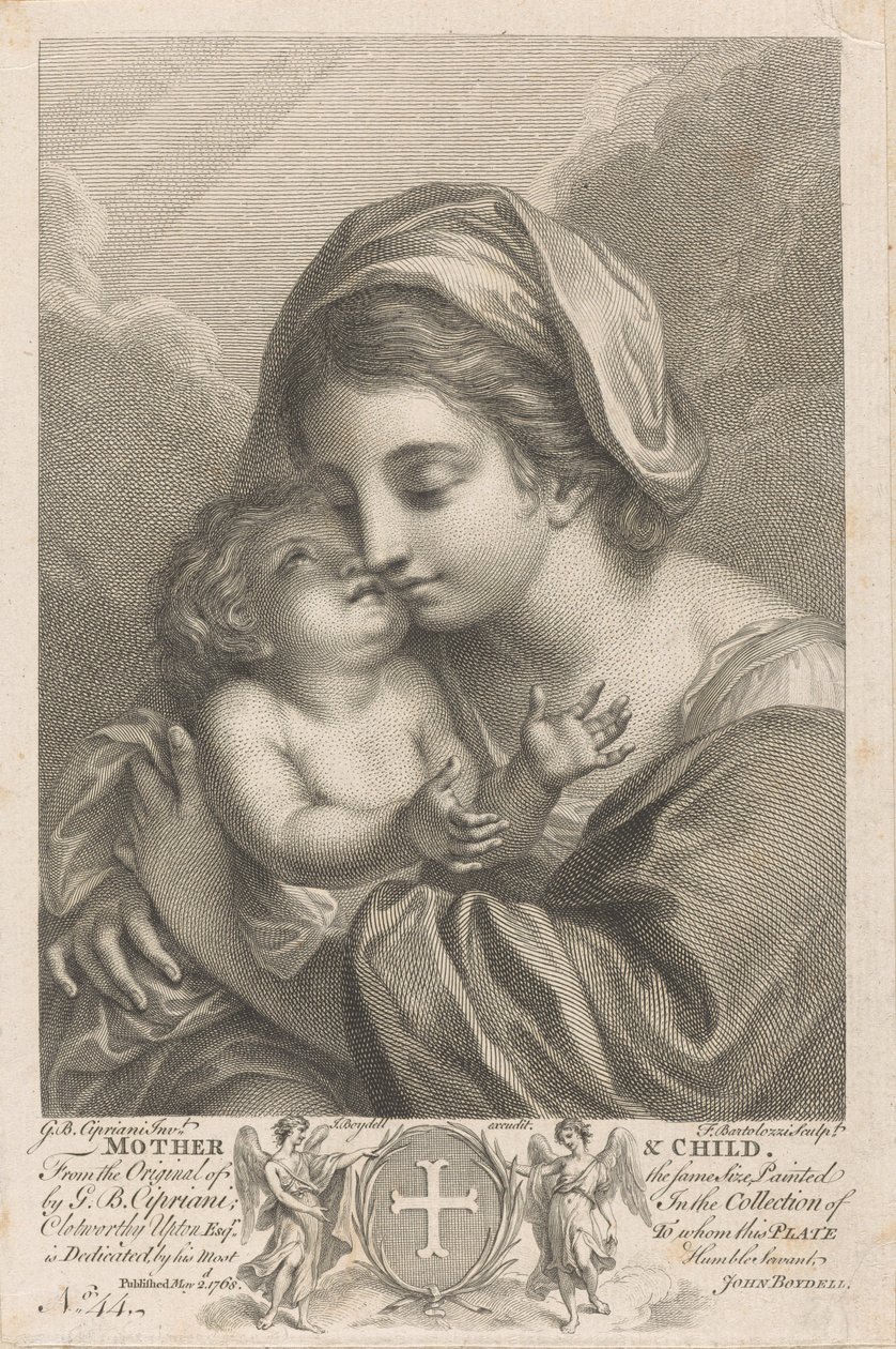 Mother and Child by Francesco Bartolozzi