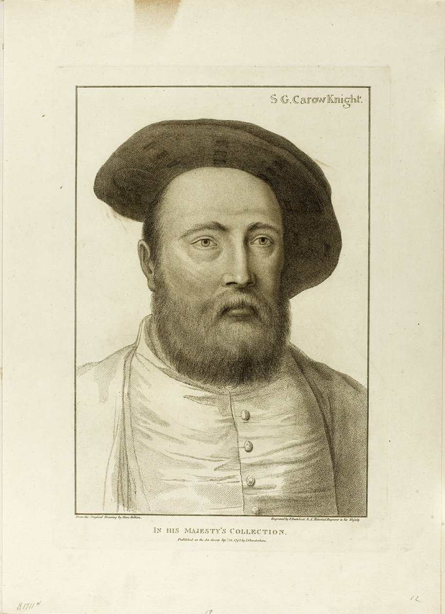 S.G. Carow, Knight by Francesco Bartolozzi