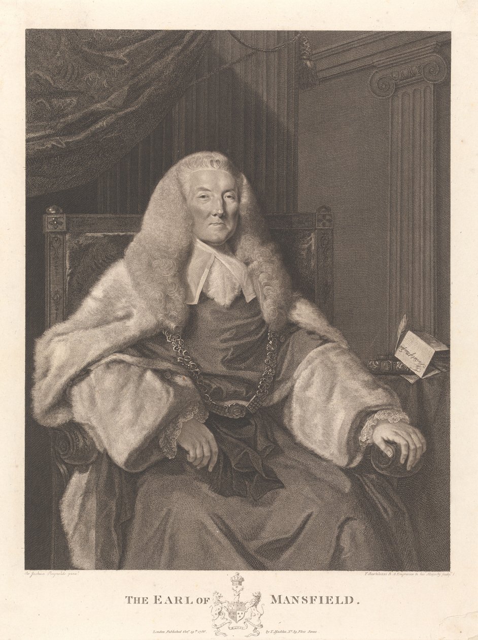 The Earl Of Mansfield by Francesco Bartolozzi