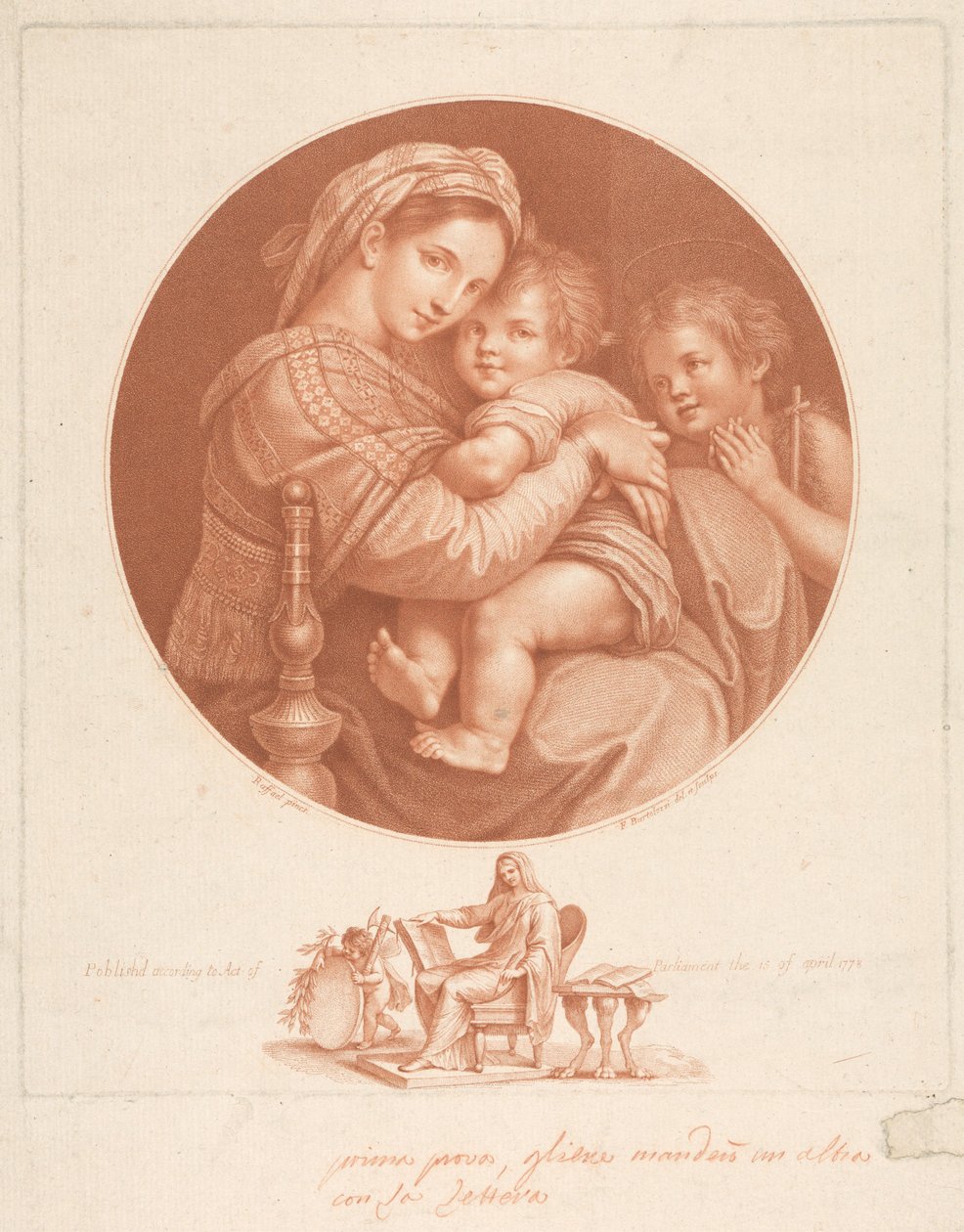 The Virgin by Francesco Bartolozzi