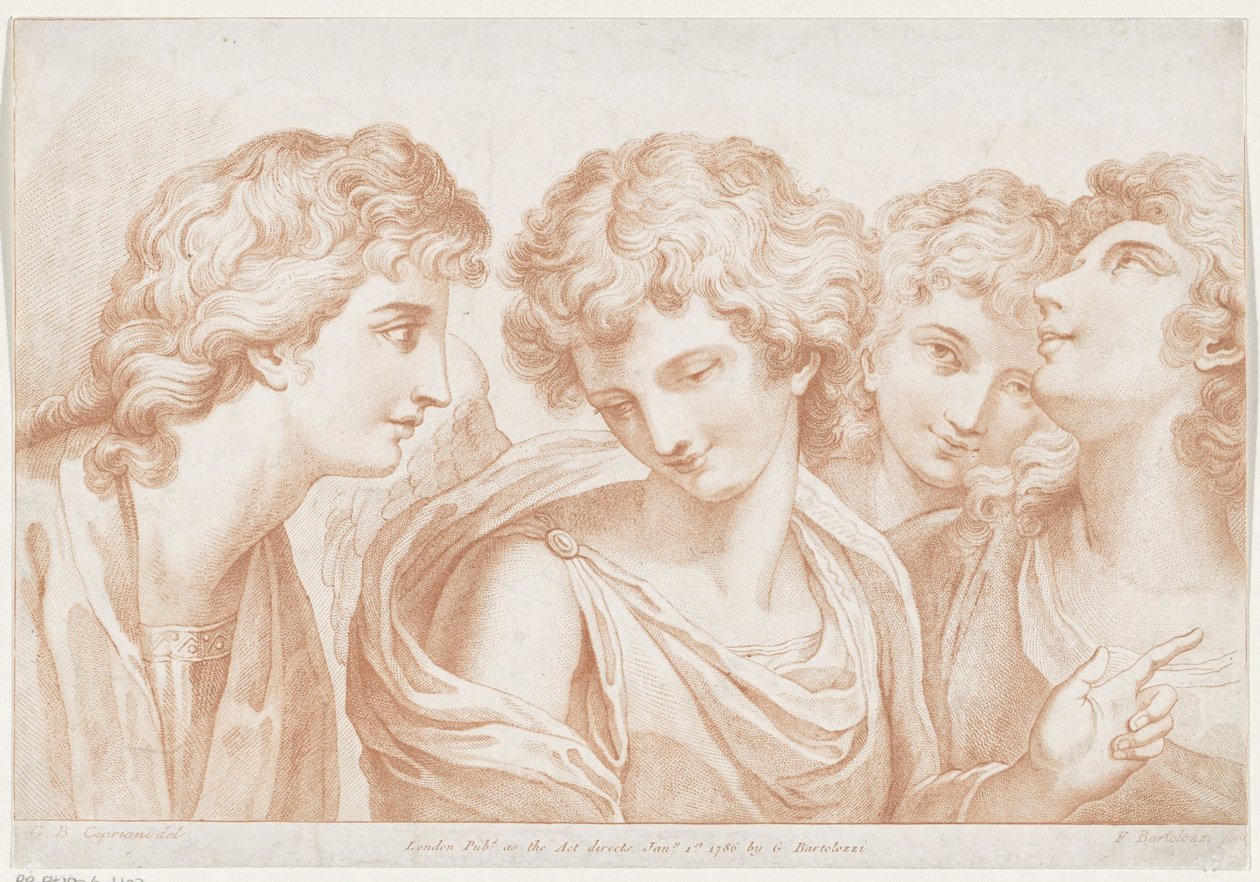Four Angels by Francesco Bartolozzi