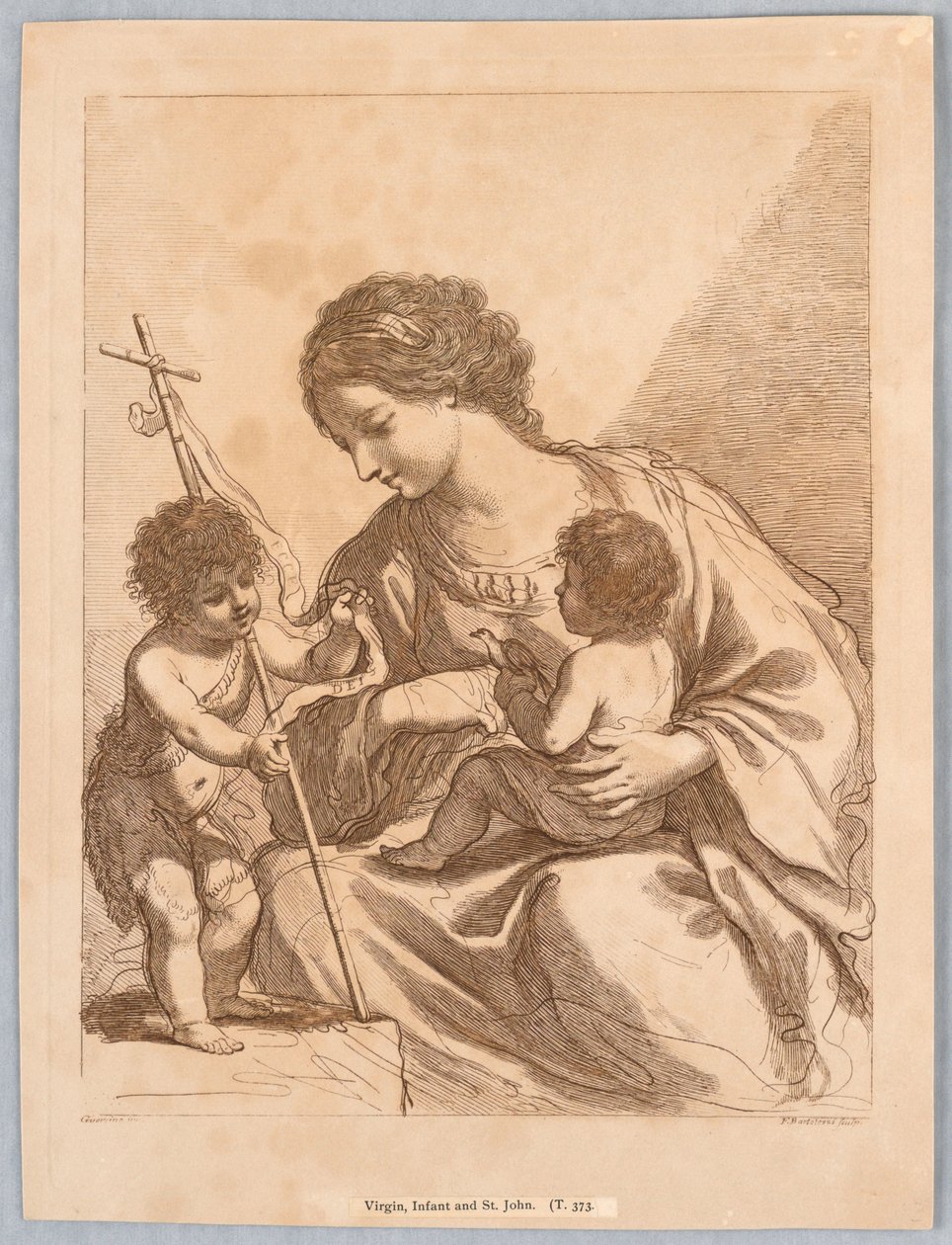 Virgin, Infant, and Saint John by Francesco Bartolozzi
